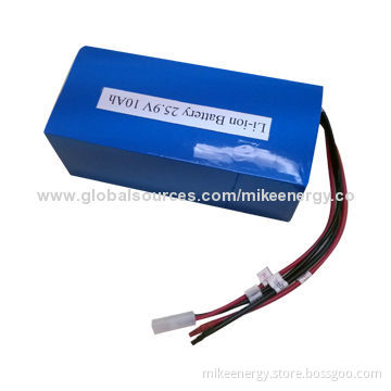 LiFePO4 Battery Pack with 25.9V, 10Ah Battery Capacity, Suitable for Motorbike